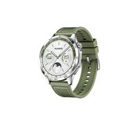 Huawei Smartwatch Watch GT 4 – 46 mm – inkl. Nylonarmband grün – Minerglasgehäuse silber