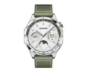 HUAWEI WATCH GT 4 46MM GREEN WOVENSTRAP Smartwatch Edelstahl Woven, 140 - 210mm, Grün