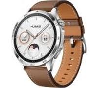 Huawei Watch GT 4 [inkl. Lederarmband braun] 46mm Edelstahlgehäuse silber | Zustand: Neu