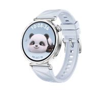 HUAWEI WATCH GT 5 41mm Edelstahlgehäuse mit blaunem Fluorelastomer-Armband