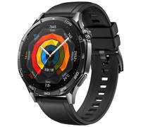 Huawei WATCH GT 5 46mm (Vili-B19F) - Edelstahl - Schwarz Schwarzes Fluorelastomer-Armband 140-210 mm