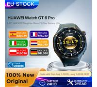 HUAWEI Watch GT 6 Pro 46 mm GPS-Smartwatch, 1,47 Zoll AMOLED-Touchscreen, bis zu 21 Tage Autonomie, professionelles Radfahren, NFC, Black