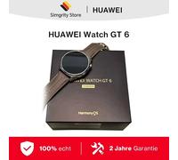 HUAWEI Watch GT 6 Smartwatch 41 mm/46 mm, GPS, AMOLED-Display, bis zu 21 Tage Akkulaufzeit, Radfahren, über 100 Sportmodi, kompatibel mit Android und iOS, Gesundheitsüberwachung, emotionales 46mm Gree