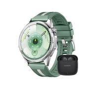 HUAWEI Watch GT 6 Smartwatch+FreeBuds SE 3 Schwarz, GPS, AMOLED-Display, Bis zu 21 Tage Akku, Radfahren, Kompatibel mit Android™ & iOS, Gesundheitsmonitoring, emotionales Wellbeing, Grün, 46mm