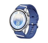 Huawei WATCH GT 7, 46 mm, Edelstahlgehäuse + blau-weißes Fluorelastomer-Armband Smartwatch - 10€ sparen mit Wero