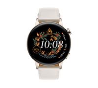 HUAWEI WATCH GT3 42MM MILO B19V WHITE Smartwatch Edelstahl Echtleder, 130 - 190 mm, Light Gold/White Leather