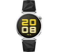 Huawei Watch GT 5 41 mm Edelstahlgehäuse mit schwarzem Fluorelastomer-Armband Active