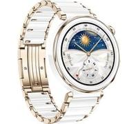 Huawei Watch GT5 PRO 42mm (Jana-B29C), Smartwatch weiß, Gehäuse aus Keramik, weißes Armband aus Keramik-Titan