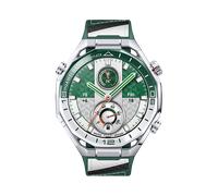 HUAWEI WATCH Ultimate 2 Gehäuse aus zirkonbasierter amorpher Legierung in Edelstahloptik + grünes und weißes Fluorelastomerarmband