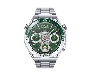 HUAWEI WATCH Ultimate Grün, 48,5mm stahlfarbene Gehäusefront mit amorpher Legierung auf Zirkoniumbasis inkl. Titan-Armband