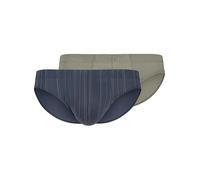 HUBER Brasil Slip 2er Pkg. almost stripeselection dunkelblau | XXL