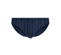HUBER Herren Brasil Slip 2er Pack hautnah Cotton 2 Pack 112532 Gr. XL in dressblue Stripes