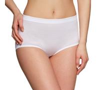 HUBER Damen Huber Damen Maxi Cotton Fine Rib Taillenslip, Weiß, 42 EU