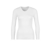 HUBER Damen Huber Damen Shirt Langarm Cotton Fine Rib Unterhemd, Weiß, 40 EU