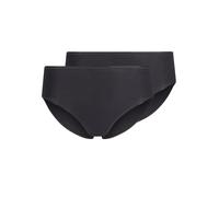Huber Damen Rio Slip 2er Pack hautnah Cotton 2 Pack 010112 Gr. 44 in Black