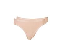 Huber Damen Be Mine Taillen Slip 2er Pack Taillenslip, 2per Pack Beige (Nude 0719), 38 (Herstellergröße: 38)