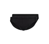 HUBER Herren Brasil Slip 2er Pack hautnah Cotton 2 Pack 112532 Gr. XL in Black
