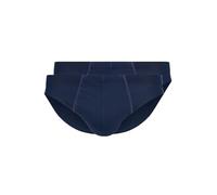 HUBER Herren Brasil Slip 2er Pack hautnah Cotton 2 Pack 112532 Gr. XL in Dress Blue