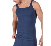 Huber Herren Achselshirt Unterhemd, Blau (Marine 0386), Large (Herstellergröße: L)