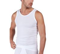 Huber Herren de Luxe Achselshirt Unterhemd, (Weiss 0500), Medium (Herstellergröße: M)