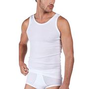 HUBER Herren De Luxe Achselshirt Unterhemd, Weiß (Weiss 0500), XL EU