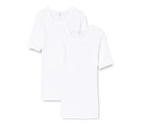 Huber Herren Shirt Kurzarm 2er Pack Unterhemd, Grün (Weiss 0500), XXX-Large (Herstellergröße: 3XL)