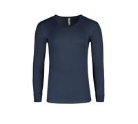 Huber Herren Shirt Langarm Unterhemd, Grün (Marine 0386), Medium (Herstellergröße: M)