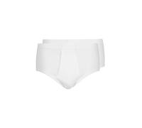 HUBER Herren Huber Herren mit Eingriff 2er Pack Slip, WeiÃŸ (Weiss 0500), XL EU