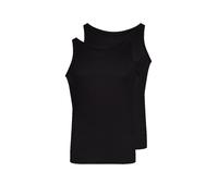 HUBER Trägershirt - Unterhemd 2-er Pkg. schwarz | L
