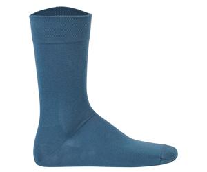 Hudson 1 Paar Herren Socken, Relax Cotton Strumpf, ohne Gummifäden, Einfarbig 41-42 Blau