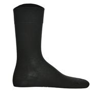 Hudson 1 Paar Herren Socken, Relax Cotton Strumpf, ohne Gummifäden, Einfarbig 43-44 Schwarz