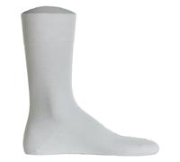 Hudson 1 Paar Herren Socken, Relax Cotton Strumpf, ohne Gummifäden, Einfarbig 43-44 Weiß