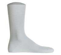 Hudson Herren Socken Relax Cotton druckfreier Bund White 0008 43-44