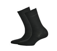 Hudson 2 Paar Damen Socken - Only 2-Pack, Strumpf, Komfortbund, Einfarbig Schwarz 39-42 (5,5-7,5 UK)