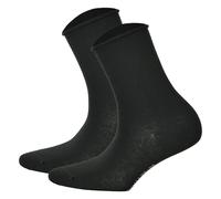 Socken HUDSON "ONLY 2-PACK", Damen, Gr. 35-38, schwarz, Obermaterial: 75% Baumwolle, 23% Polyamid, 2% Elasthan, normal, Socken Socken, Komfortbund mit weitem Fußausschnitt (45674946-35) schwarz