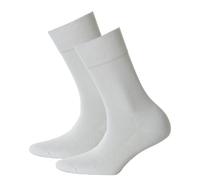 Hudson 2 Paar Damen Socken, Relax Cotton Strumpf, Komfortbund Weiss 39-42