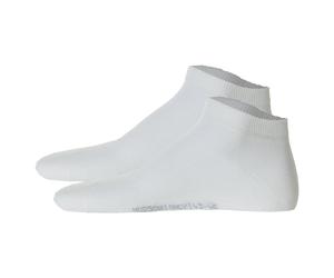 Hudson 2 Paar Herren Sneaker Socken - Only 2Pack, Füssling, Invisible, Einfarbig Weiss / 47-50 (12-15 UK) 47-50 Weiß