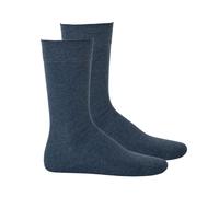 Hudson 2 Paar Herren Socken - Only 2-Pack, Strumpf, Komfortbund, Einfarbig Marine 43-46 (9-11 UK)