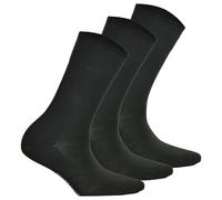 Hudson 3 Paar Damen Socken, Relax Cotton Strumpf, Komfortbund, Einfarbig Schwarz / 35-38 (2,5-4,5 UK) 35-38 Schwarz