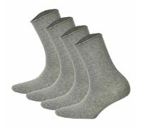 Hudson Damen Socken Only 2-Pack Rollrand Silber 0502 Gr. 39-42