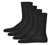 Hudson Herren Socken Relax Cotton – 3er Pack, druckfreier Bund – Schwarz 43-44 (HU-0005)