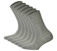 Hudson 6 Paar Damen Socken - Only 6-Pack, Strumpf, Komfortbund, Einfarbig 35-38 Grau
