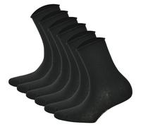 Hudson 6 Paar Damen Socken - Only 6-Pack, Strumpf, Rollrand, Einfarbig 39-42 Schwarz