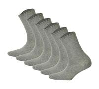 Hudson 6 Paar Damen Socken - Only, Strumpf, Rollrand, Einfarbig (3x 2-Pack) 39-42 Grau