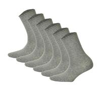 Hudson 6 Paar Damen Socken - Only, Strumpf, Rollrand, Einfarbig (3x 2-Pack) Silber 39-42 (5,5-7,5 UK)