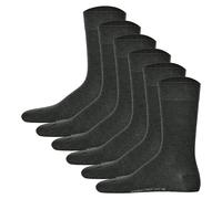 Hudson Herren Socken Only 2-Pack – druckfreier Bund, Grau-melange, Größe 39-42