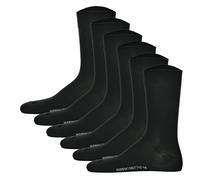 Hudson 6 Paar Herren Socken - Only, Strumpf, Komfortbund, Einfarbig (3x 2-Pack) Schwarz 39-42 (5,5-8 UK)