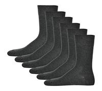 Hudson 6 Paar Herren Socken, Relax Cotton Strumpf, ohne Gummifäden (6x 1 Paar) (Grau (0550), 41-42 (6 Paar))