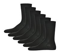 Hudson 6 Paar Herren Socken, Relax Cotton Strumpf, ohne Gummifäden (6x 1 Paar) (Schwarz (0005), 47-48 (6 Paar))