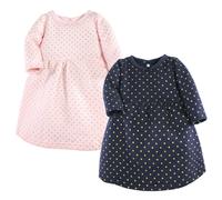 Hudson Baby-M dchen Baumwollkleider Metallic Navy Pink 5T